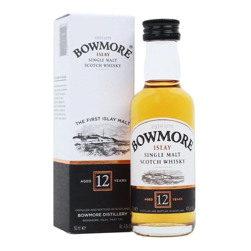 Bowmore 12 Year Old Whisky Miniatue, 5 cl