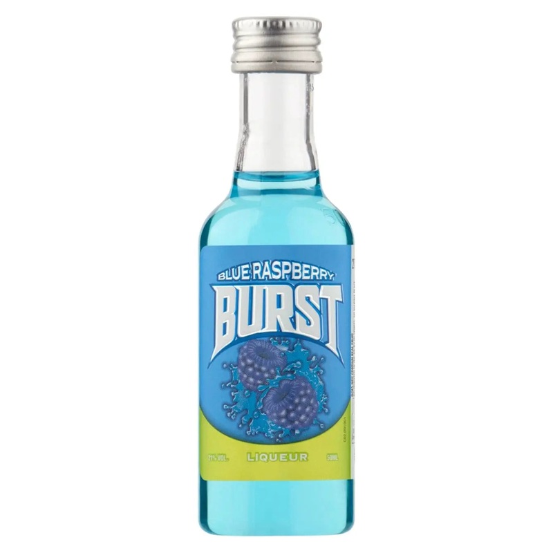 Burst Blue Raspberry Liqueur Miniature, 5 cl
