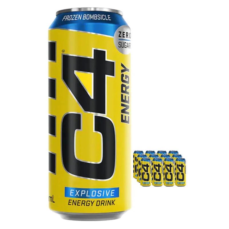 Cellucor C4 Energy Carbonated Frozen Bombsicle Multipack, 12 x 500 ml
