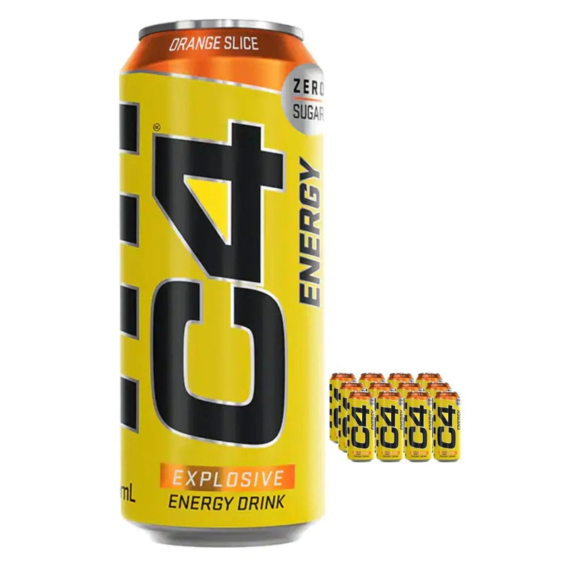 Cellucor C4 Energy Carbonated Orange Slice Multipack, 12 x 500 ml
