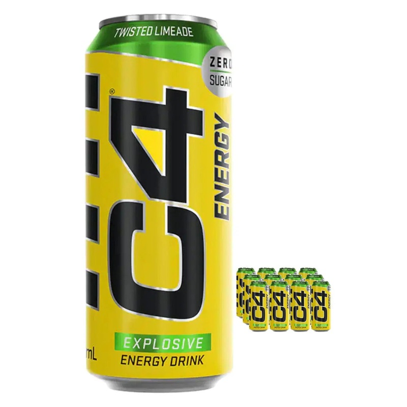 Cellucor C4 Energy Carbonated Twisted Limeade Multipack, 12 x 500 ml