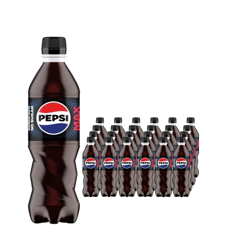 Pepsi Max Soft Drink Multipack, 24 x 500 ml