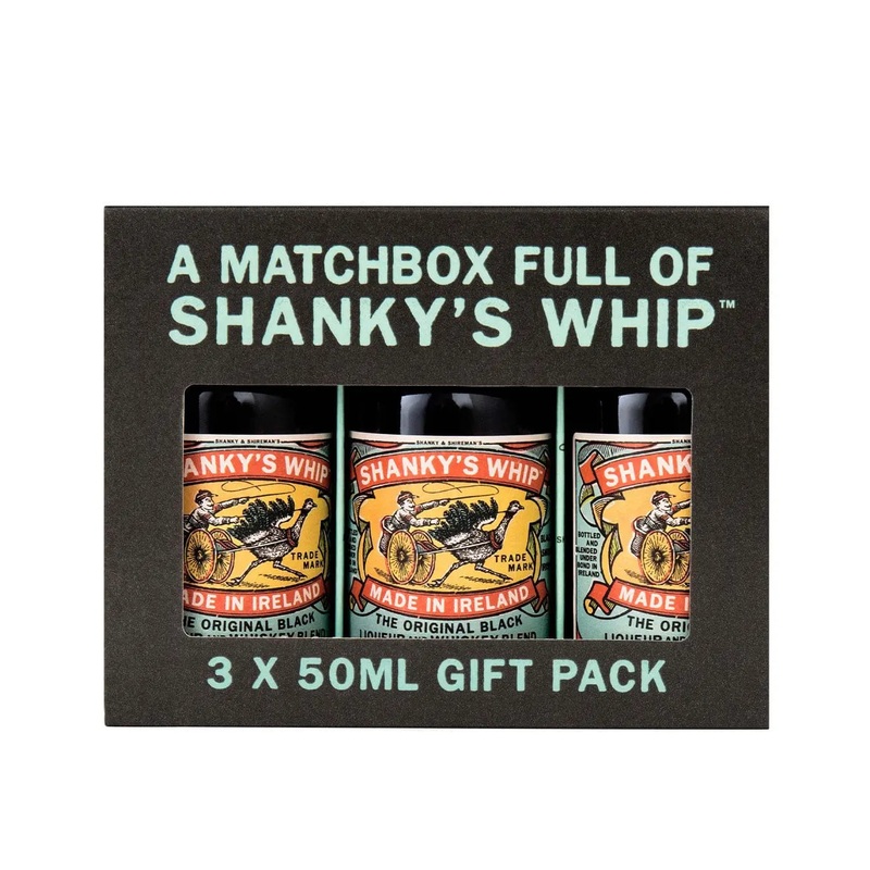 Shanky's Whip Black Irish Liqueur Miniature Gift Pack, 3 x 5 cl