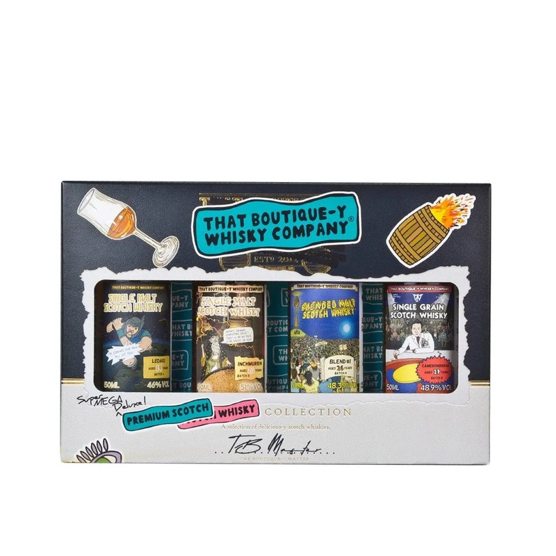 That Boutique-y Whisky Company Premium Scotch Whisky Miniature Gift Set, 4 x 5 cl
