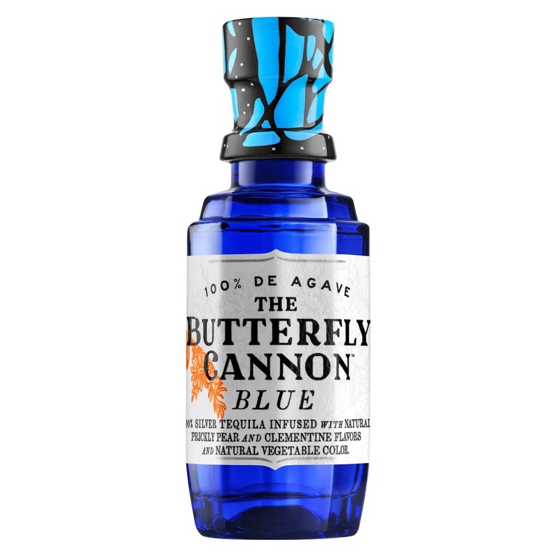 The Butterfly Cannon Blue Tequila Miniature, 5 cl
