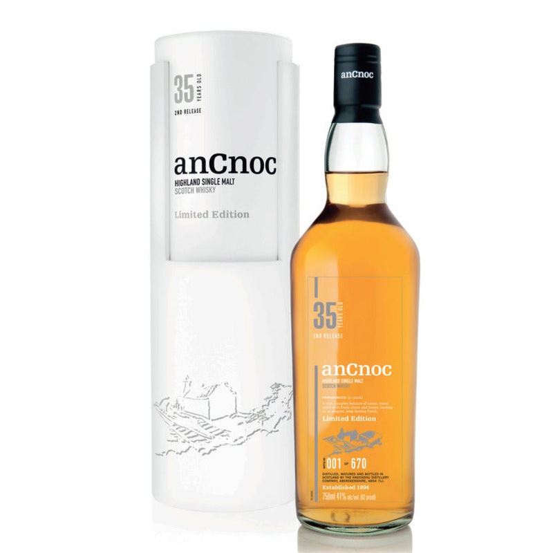 ANCNOC SINGLE MALT SCOTCH 2ND RELEASE LIMITED EDITION 35 YR 82 750ML