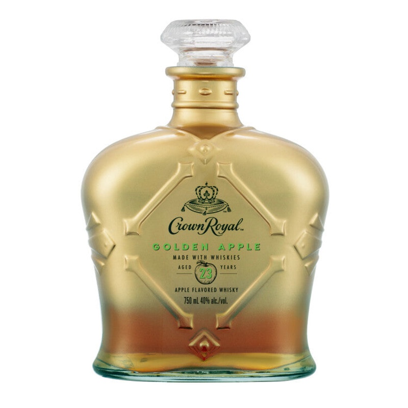 CROWN ROYAL APPLE FLAVORED WHISKEY GOLDEN APPLE 23 YR 80 750ML