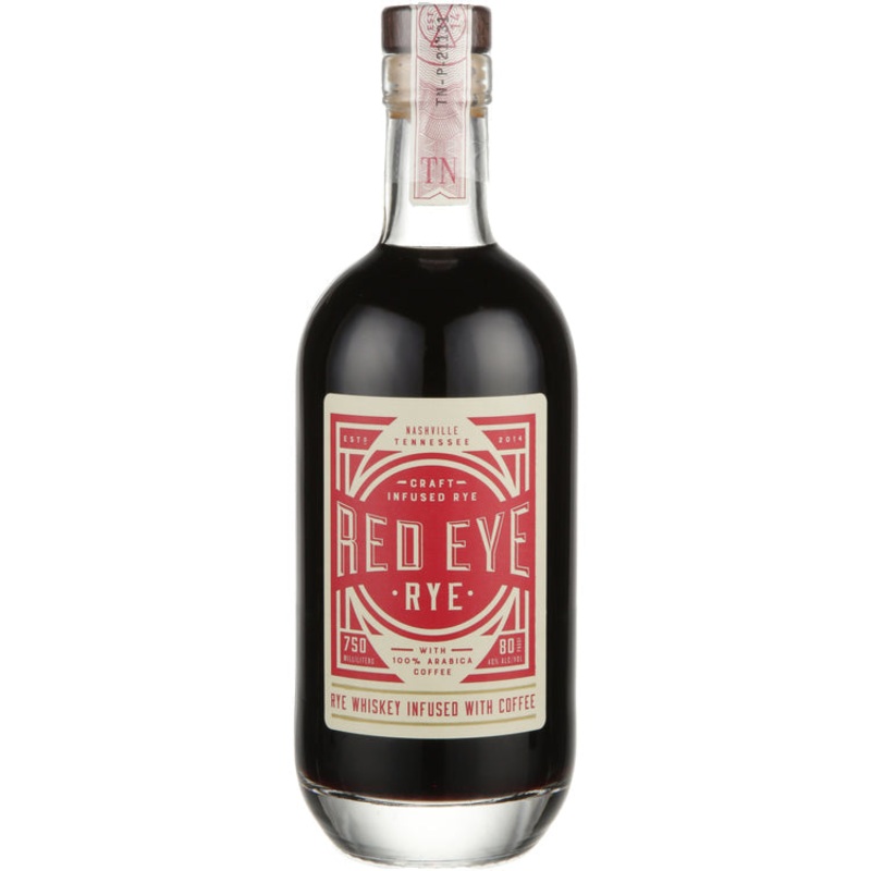RED EYE RYE RYE WHISKEY INFUSED WITH COFFEE 80 750ML
