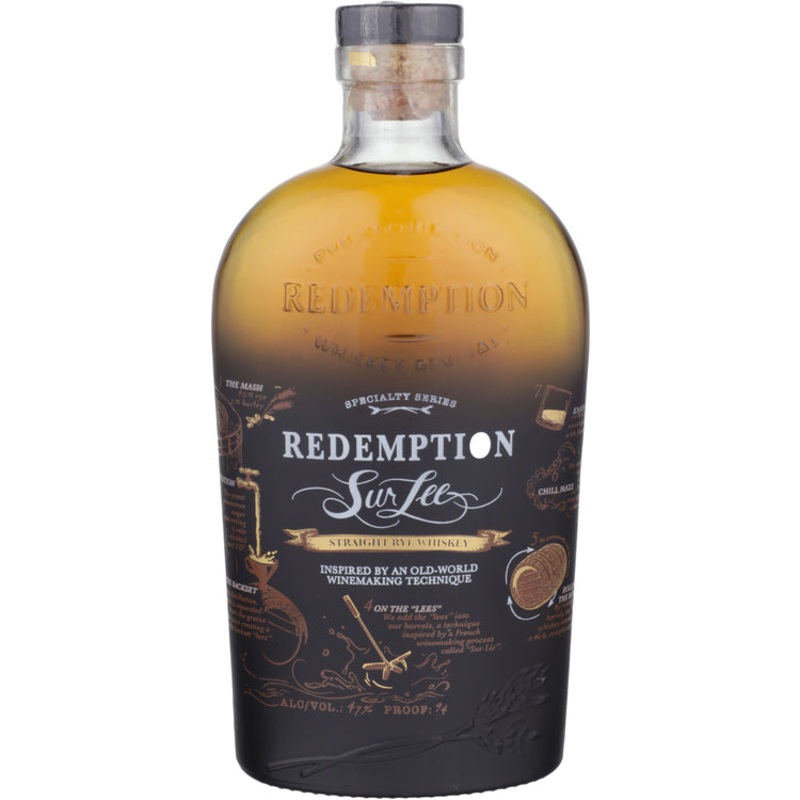 REDEMPTION STRAIGHT RYE WHISKEY SUR LEE 94 750ML