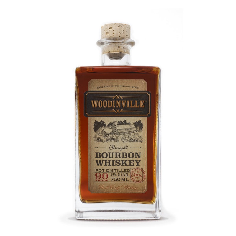 WOODINVILLE WHISKEY CO. STRAIGHT BOURBON POT DISTILLED 90 750ML