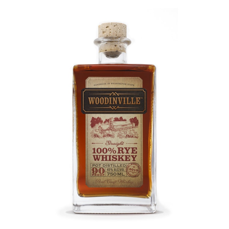 WOODINVILLE WHISKEY CO. STRAIGHT RYE WHISKEY SIGNATURE 90 750ML