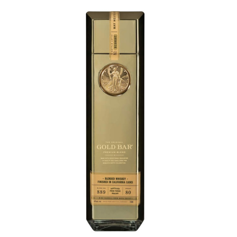 GOLD BAR BLENDED AMERICAN WHISKEY ORIGINAL 80 750ML