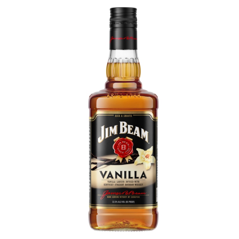 JIM BEAM VANILLA FLAVORED WHISKEY 65 750ML
