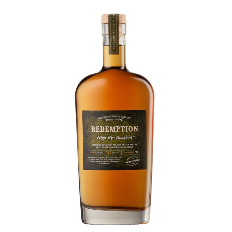 REDEMPTION STRAIGHT BOURBON HIGH RYE 92 750ML
