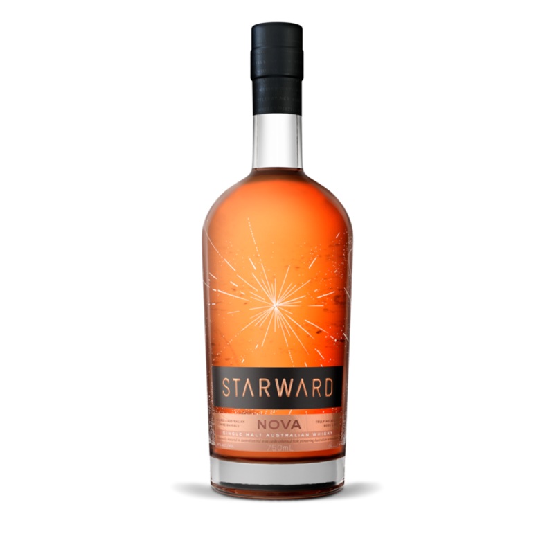 STARWARD SINGLE MALT WHISKY NOVA MATURED IN RED WINE BARRELS 2 YR 82 750ML