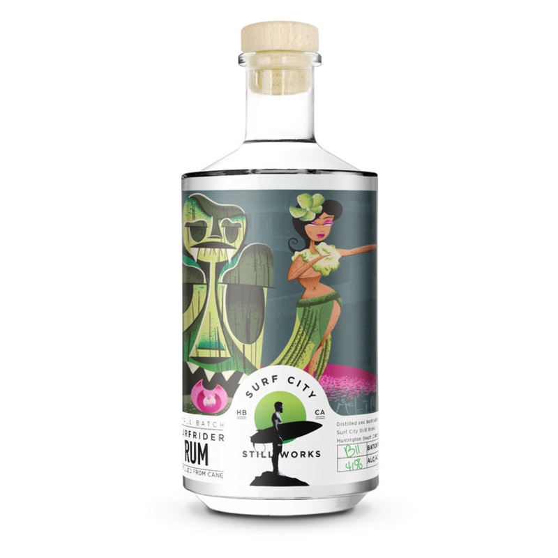 SURF CITY STILL WORKS LIGHT RUM SURFRIDER SMALL BATCH 84 750ML