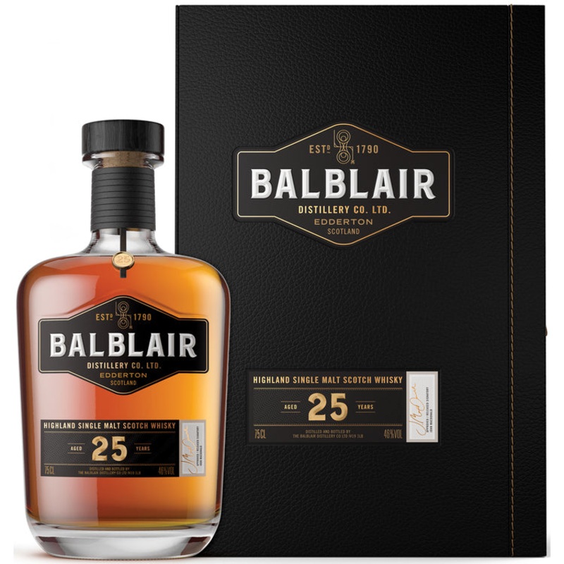 BALBLAIR SINGLE MALT SCOTCH 25 YR 92 750ML