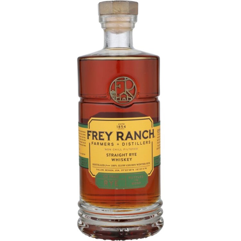 FREY RANCH RYE WHISKEY BOTTLED IN BOND 5 YR 100 750ML