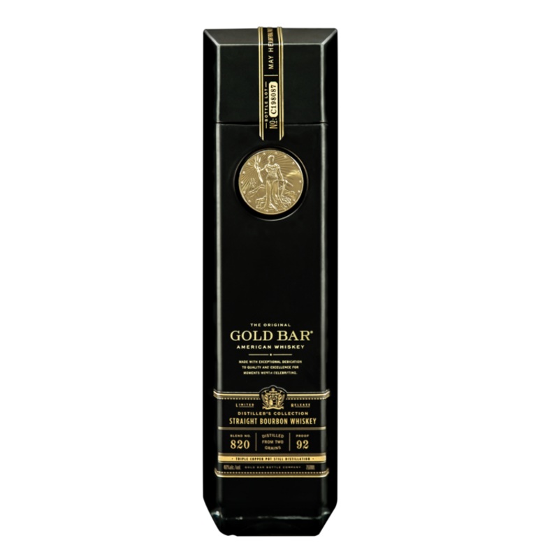 GOLD BAR STRAIGHT BOURBON WHISKEY DOUBLE CASKED RESERVE COLLECTION 92 750ML