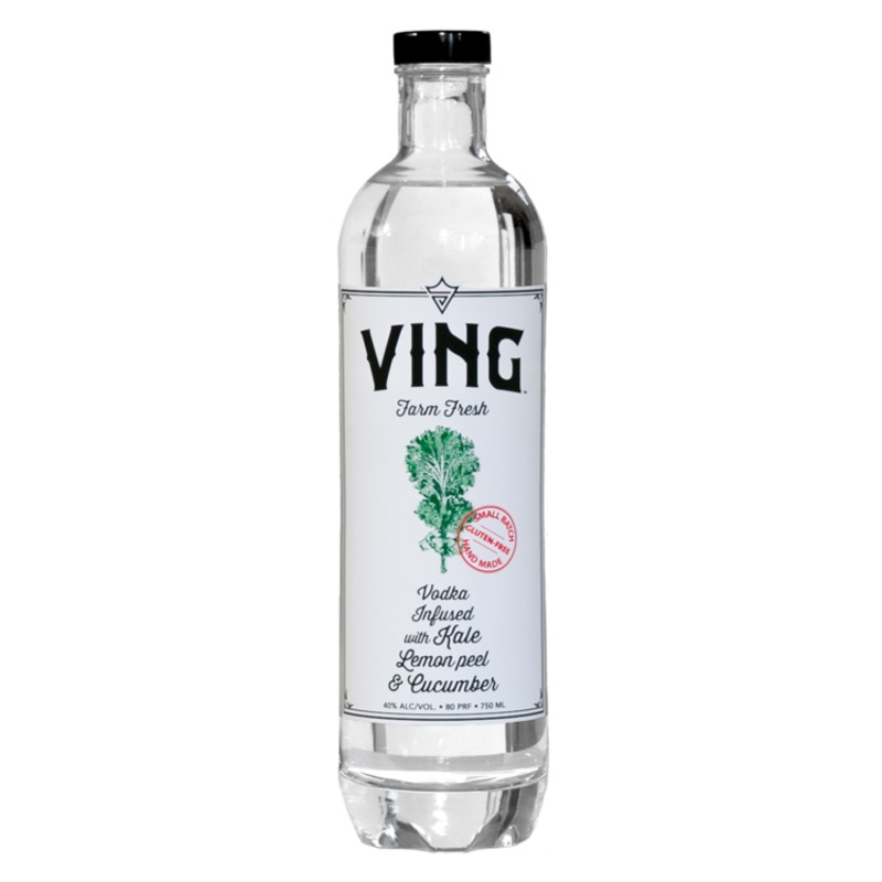 VING KALE, LEMON PEEL & CUCUMBER ORGANIC VODKA 80 750ML