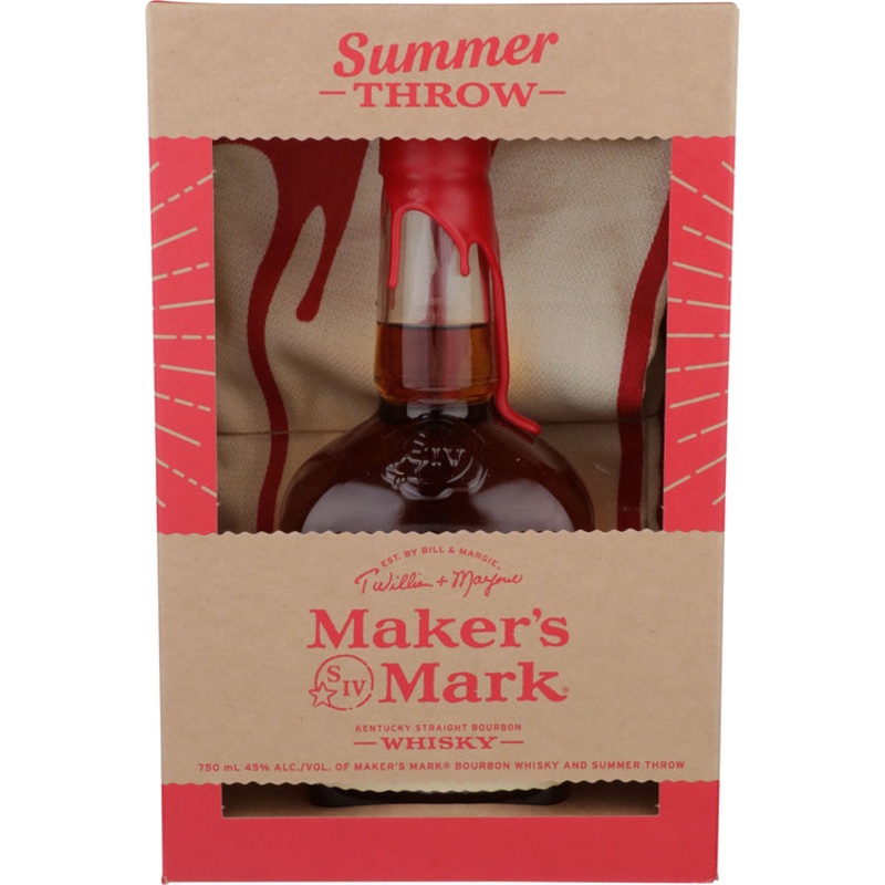 MAKER'S MARK STRAIGHT BOURBON 90 W/ SUMMER THROW TOWEL 750ML