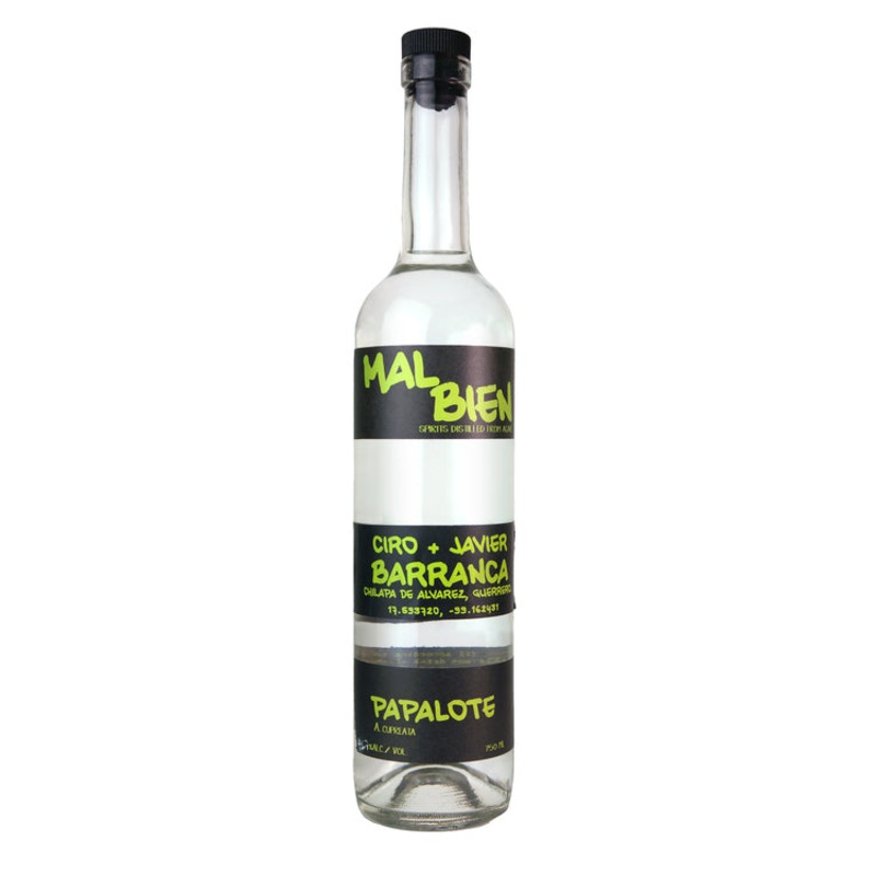 MAL BIEN MEZCAL PAPALOTE JOVEN CIRO JAVIER BARRANCA 93 750ML
