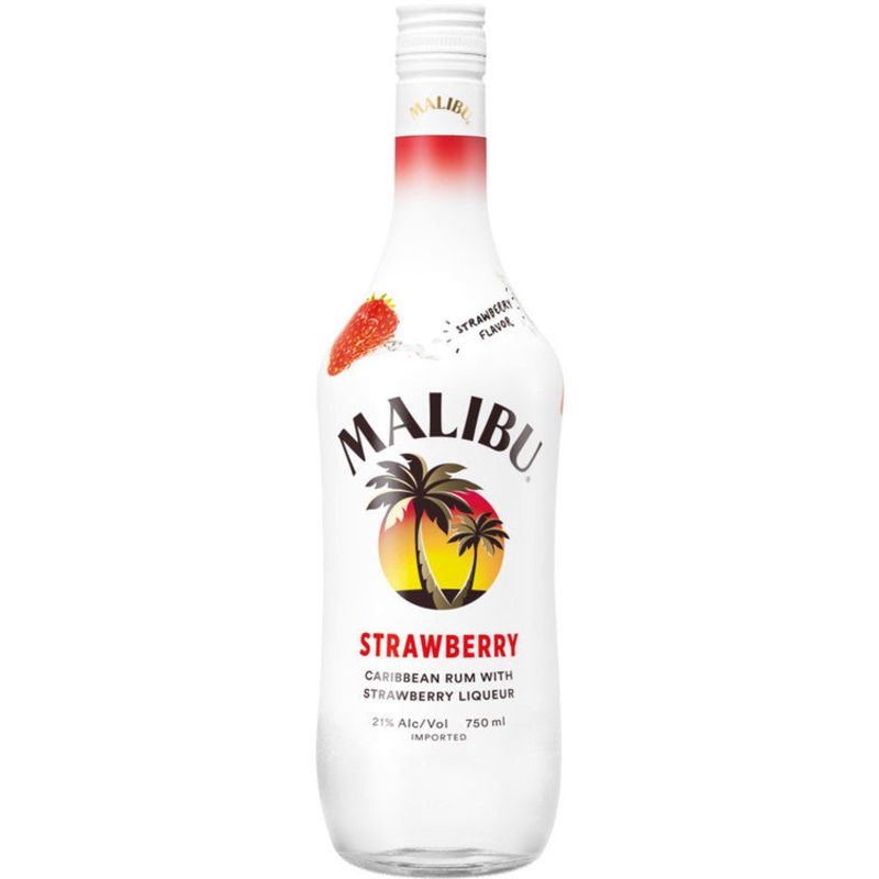 MALIBU STRAWBERRY FLAVORED RUM 42 750ML