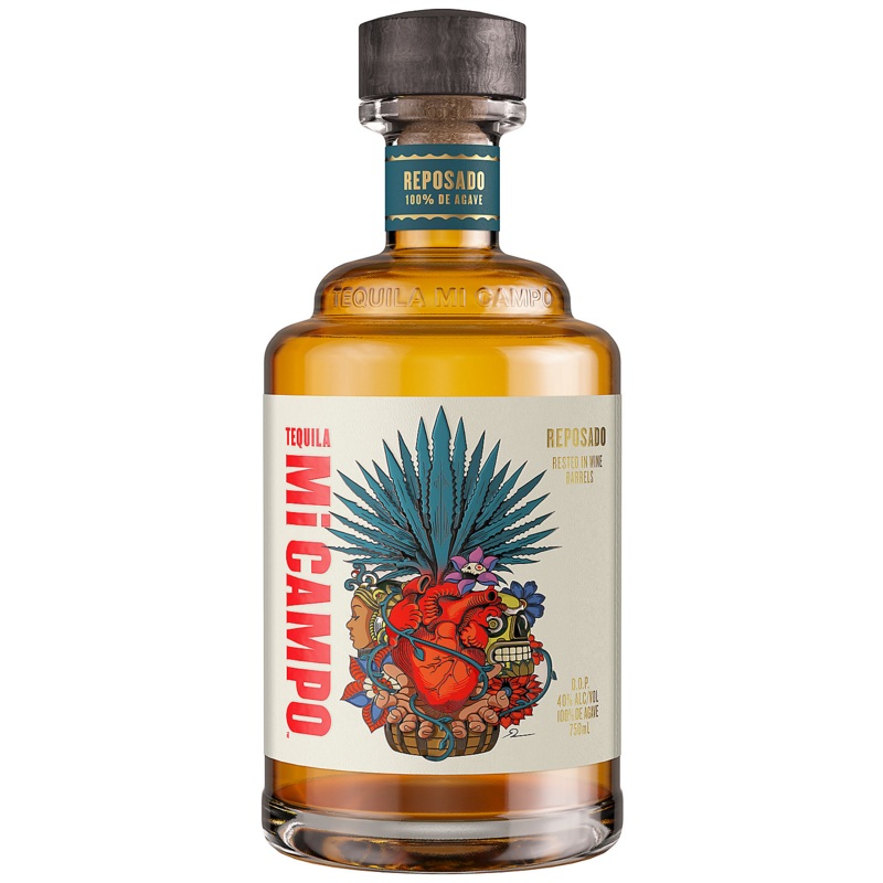 MI CAMPO TEQUILA REPOSADO 80 750ML