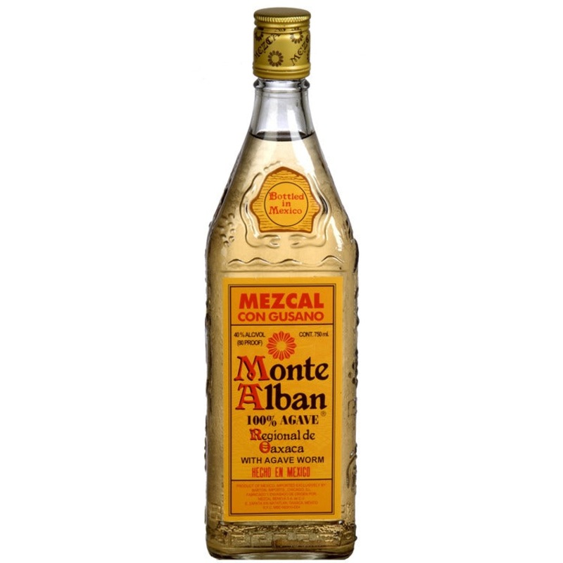 MONTE ALBAN MEZCAL CON GUSANO 80 750ML
