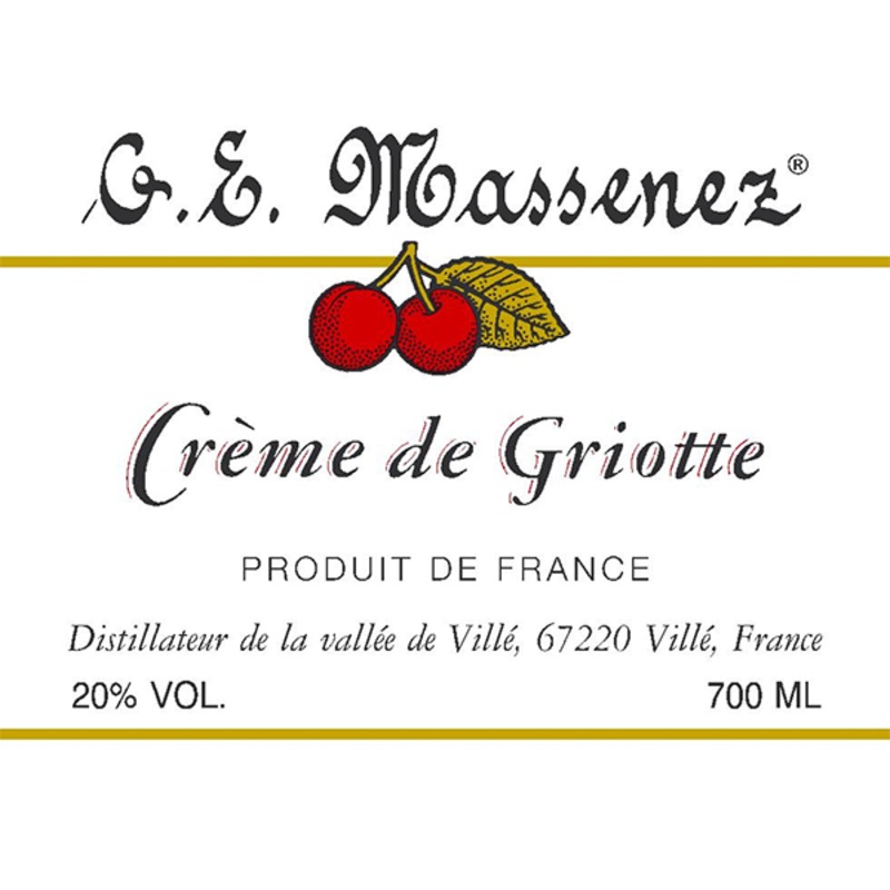 MASSENEZ CREME DE GRIOTTE CHERRY 750 mL