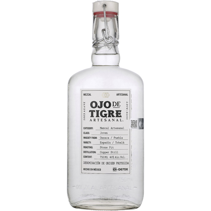 OJO DE TIGRE ARTESANAL MEZCAL JOVEN 80 W/ FEVER TREE & LIMES 750ML