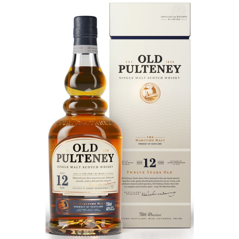 OLD PULTENEY SINGLE MALT SCOTCH 12 YR 80 750ML