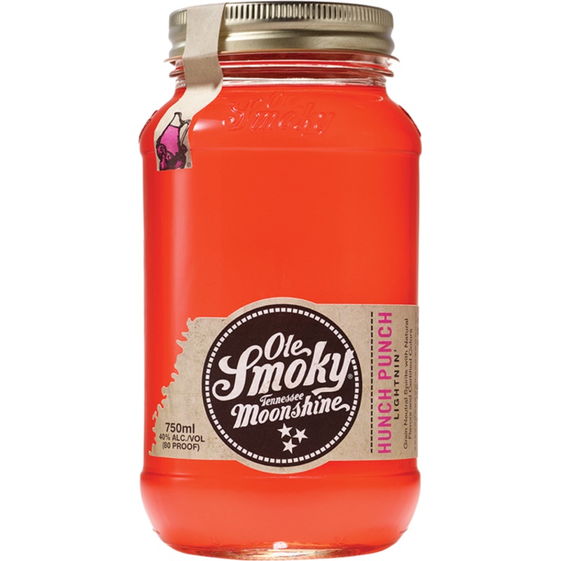 OLE SMOKY HUNCH PUNCH LIGHTNIN' MOONSHINE 80 750ML