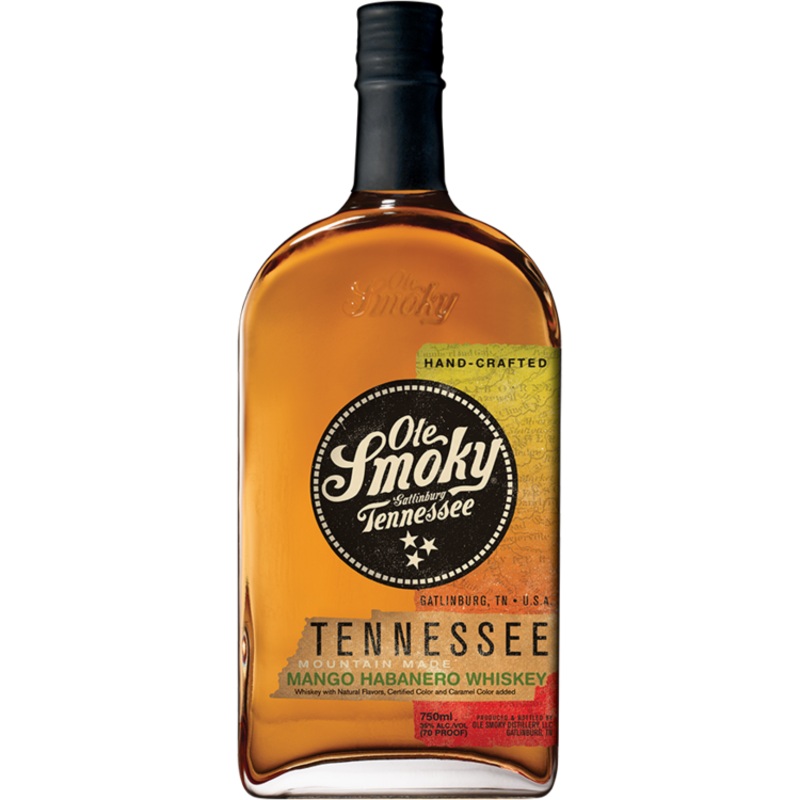 OLE SMOKY MANGO HABANERO FLAVORED WHISKEY MOUNTAIN MADE 70 750ML