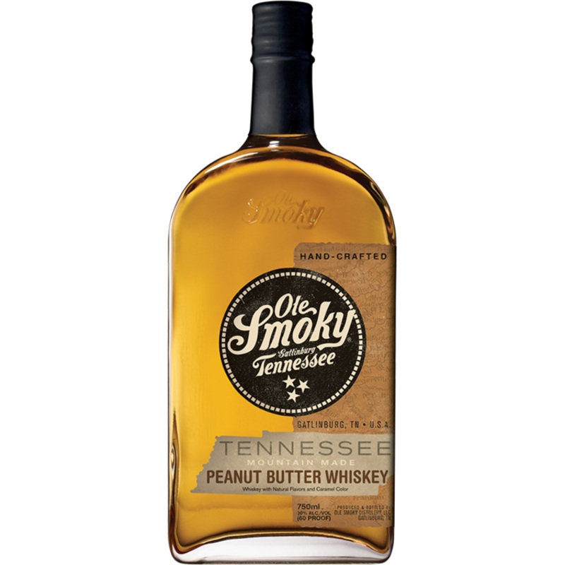 OLE SMOKY PEANUT BUTTER FLAVORED WHISKEY MOUNTAIN MADE 60 750ML