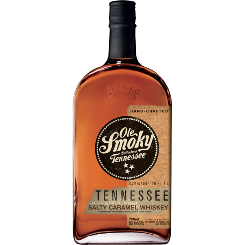 OLE SMOKY SALTY CARAMEL FLAVORED WHISKEY MOUNTAIN MADE 60 750ML