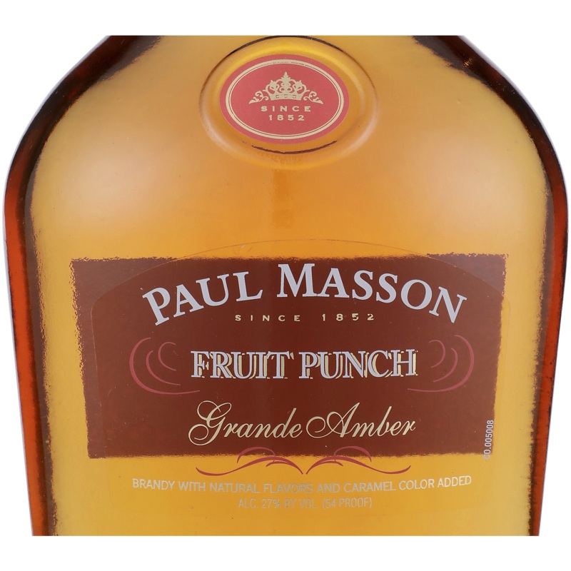 PAUL MASSON FRUIT PUNCH FLAVORED BRANDY GRANDE AMBER 54 750ML