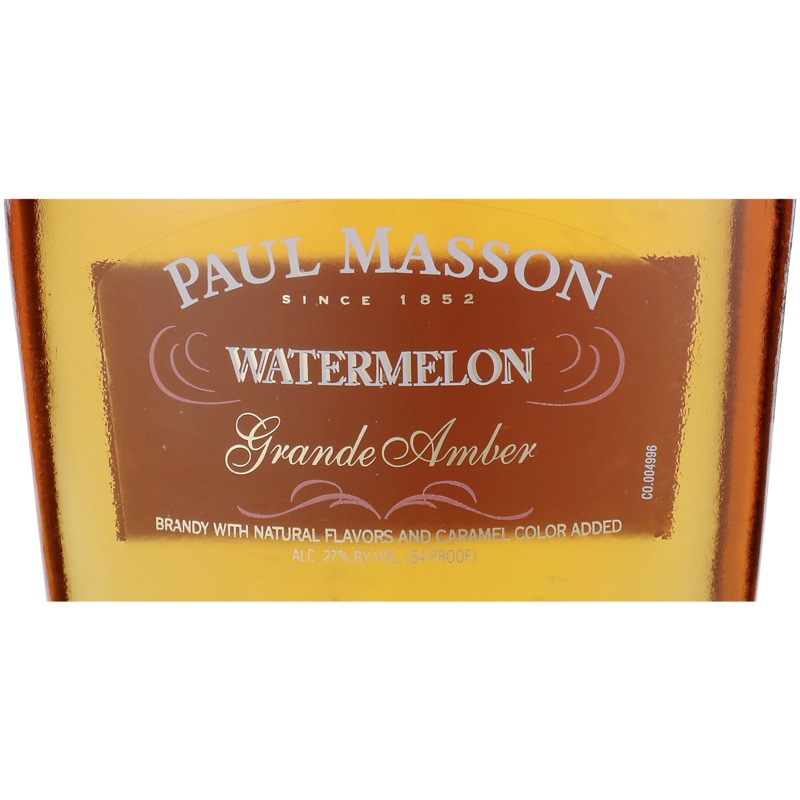 PAUL MASSON WATERMELON FLAVORED BRANDY GRANDE AMBER 54 750ML