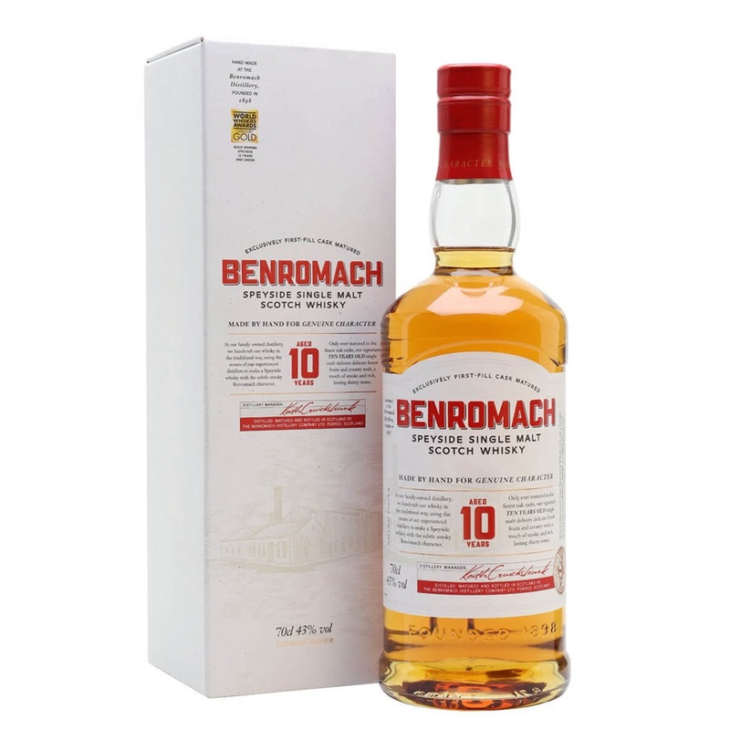Benromach 10 year Old Speyside Single Malt Scotch Whisky 40% abv 70cl