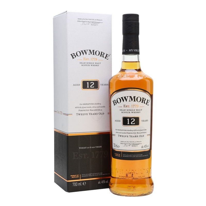 Bowmore 12 Year Old Islay Single Malt 40% abv 70cl