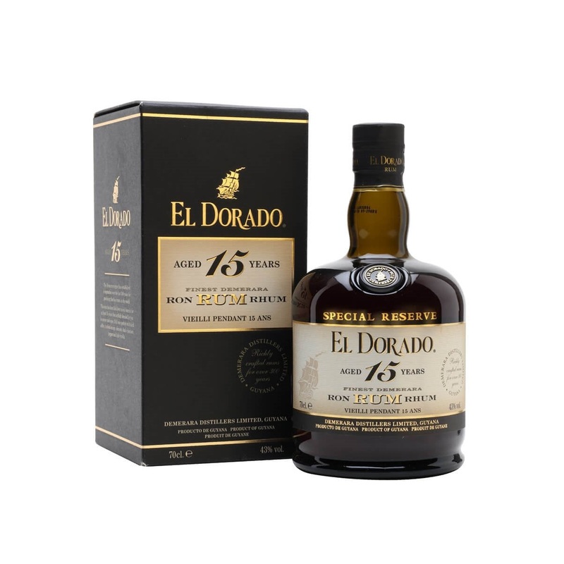 El Dorado 15 Year Old special Reserve Rum 43% abv 70cl