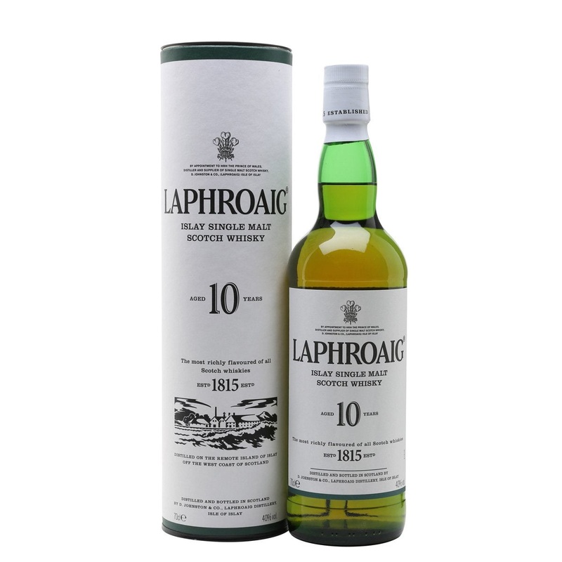 Laphroaig 10 Year Old Islay Single Malt Whisky 40% abv 70cl