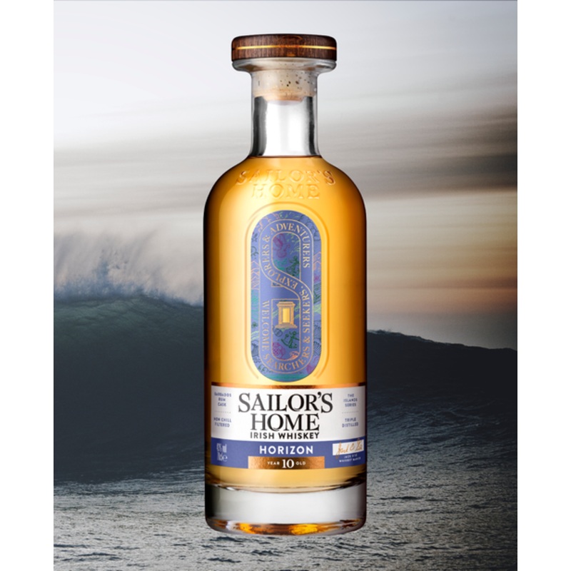 Sailor's Home Horizon 10 Year Old Rum Cask Finished Irish Blended Whiskey 43% abv 70cl