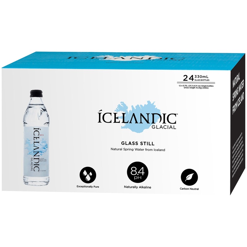 Icelandic Glacial Water 24 Pack (330 ml Bottles)