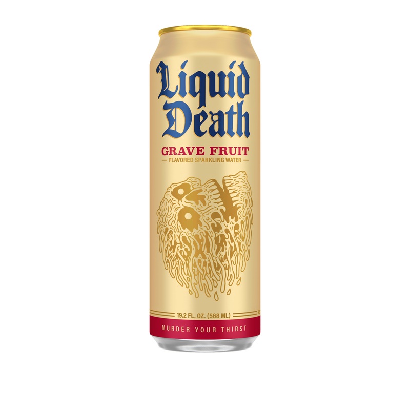 Liquid Death Grave Fruit 24 Pack (19.2 oz Cans)