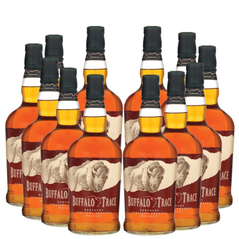 12 Buffalo Trace Kentucky Straight Bourbon Whiskey Package - 750ml