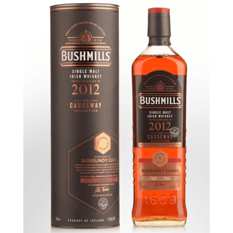 2012 Bushmills 'The Causeway Collection' Burgundy Casks Single Malt Irish Whiskey 700ml