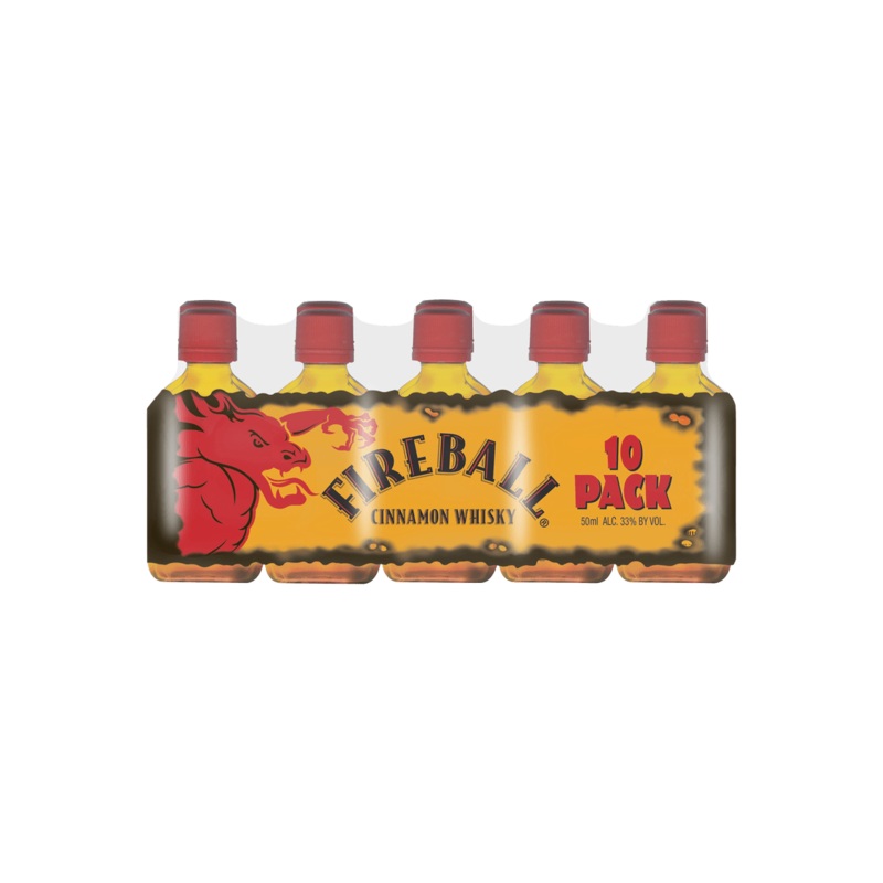 FIREBALL Cinnamon Whisky 10 Pack / 50ml