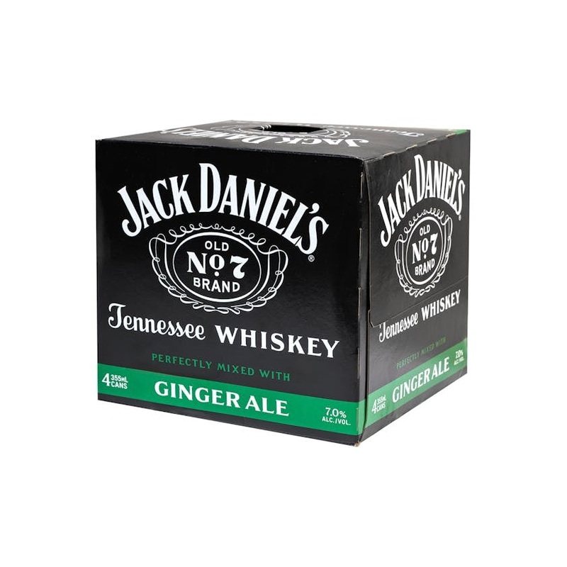 JACK DANIEL'S Jack & Ginger Ale 4 Pack