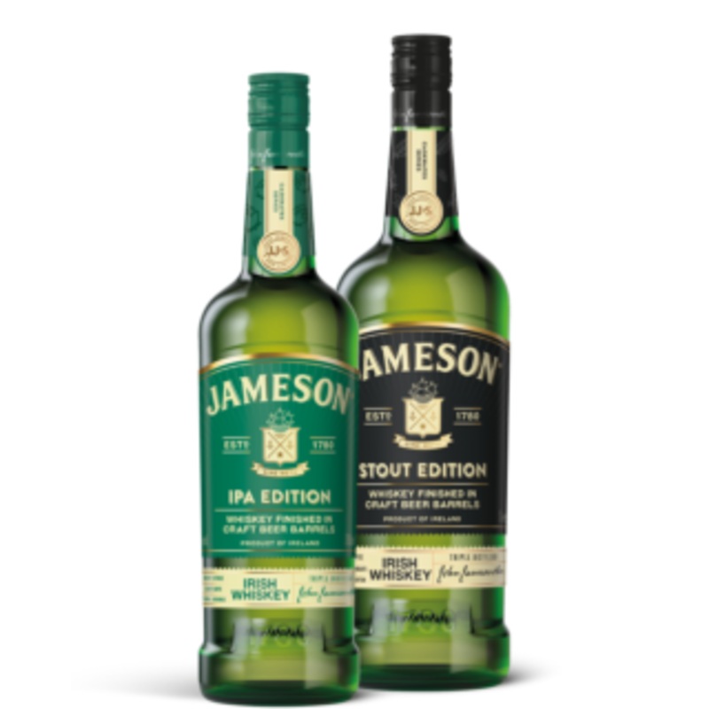 Jameson Craft Beer Barrel Twin-Pack  1L Stout Edition + 700ml IPA Edition
